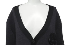 Load image into Gallery viewer, 極美品 LOUIS VUITTON × Fragment ルイヴィトン×フラグメント ウールカーディガン グレー ブラック サイズXL 中古 58591