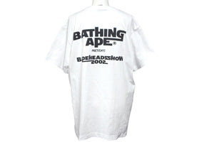A BATHING APE アベイシングエイプ YOU THE ROCK ユウザロックTシャツ 半袖 Lサイズ ホワイト コットン 美品 中古 58592