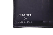 画像をギャラリービューアに読み込む, CHANEL シャネル カードケース パスケース キャビアスキン 22番台 ココマーク ネイビー 美品 中古 58609