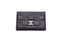 画像をギャラリービューアに読み込む, CHANEL シャネル カードケース アイコンライン 8番台 ココマーク ブラック レザー ゴールド金具 美品 中古 58610