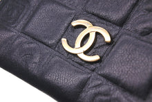 画像をギャラリービューアに読み込む, CHANEL シャネル カードケース アイコンライン 8番台 ココマーク ブラック レザー ゴールド金具 美品 中古 58610