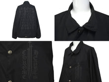 画像をギャラリービューアに読み込む, 極美品 CHROMEHEARTS クロムハーツ RIGGINS FBRC VJ N ジャケット ブラック コーチジャケット ナイロン 2225-304-6558 XL 中古 58617