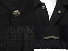 画像をギャラリービューアに読み込む, 極美品 CHROMEHEARTS クロムハーツ RIGGINS FBRC VJ N ジャケット ブラック コーチジャケット ナイロン 2225-304-6558 XL 中古 58617