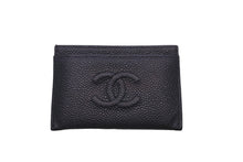 Load image into Gallery viewer, CHANEL シャネル カードケース ココマーク 16番台 ブラック キャビアスキン 美品 中古 58633