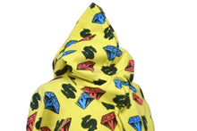 画像をギャラリービューアに読み込む, Billionaire Boys Club ビリオネアボーイズクラブ ジップアップ DIAMOND &amp; DOLLAR 20SS イエロー コットン XL 美品 中古 58638