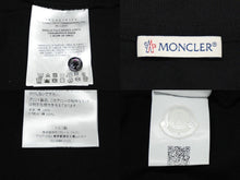 画像をギャラリービューアに読み込む, MONCLER モンクレール ポロシャツ 無地 ロゴ F20918A70510-84556 ブラック コットン 3XL 美品 中古 58650