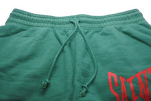 画像をギャラリービューアに読み込む, 極美品 SAINT MICHAEL セントマイケル ショートパンツ 無地 ロゴ SM-S22-0000-050 グリーン コットン 中古 58651