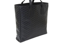 画像をギャラリービューアに読み込む, 限定カラー 新品同様品 GOYARD ゴヤール トートバッグ ヴォルテール ヘリンボーン柄 ブラック 中古 58659