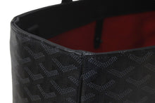 画像をギャラリービューアに読み込む, 限定カラー 新品同様品 GOYARD ゴヤール トートバッグ ヴォルテール ヘリンボーン柄 ブラック 中古 58659