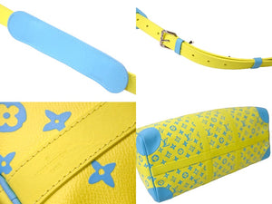 極美品 LOUIS VUITTON ルイヴィトン M21869 キーポルバンドリエール50 モノグラムプレイグラウンド イエロー 中古 58662