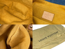 Load image into Gallery viewer, LOUIS VUITTON ルイヴィトン セミショルダーバッグ M95050 モノグラム デニム ミニプリーティ ブルー ゴールド 美品 中古 58673