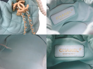 CHANEL シャネル パールショルダーバッグ 巾着型 31番台 ココマーク 