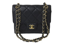 画像をギャラリービューアに読み込む, CHANEL シャネル ショルダーバッグ マトラッセチェーンショルダー20 黒 31番台 ゴールド金具 ラムスキン 美品 中古 58678