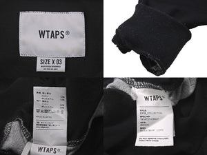 WTAPS ダブルタップス WTVUA SMOCK スモック 191ATDT CSM27 スウェットシャツ サイズ 3 コットン ブラック グレー 中古 58700