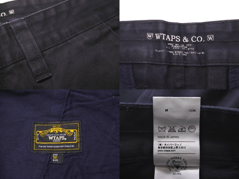 WTAPS ダブルタップス チノパン パンツ WAY OF LIFE ネイビー サイズ M 旧タグ 112LTDT-PTM05 良品 中古 58702  – Casanova Vintage