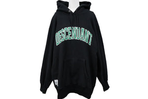 DESCENDANT ディセンダント TEAM HOODED SWEATSHIRT チームフーデッドスウェットシャツ サイズ 2 中古 ブラック グリーン 58732