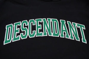 DESCENDANT ディセンダント TEAM HOODED SWEATSHIRT チームフーデッドスウェットシャツ サイズ 2 中古 ブラック グリーン 58732