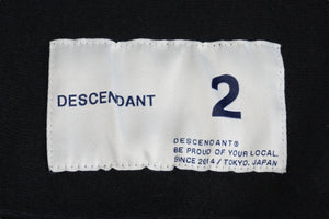 DESCENDANT ディセンダント TEAM HOODED SWEATSHIRT チームフーデッドスウェットシャツ サイズ 2 中古 ブラック グリーン 58732