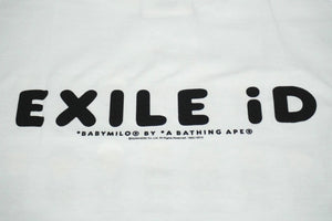 新品未使用 A BATHING APE EXILE アベイシングエイプ×エグザイル 半袖Ｔシャツ EID-002 ホワイト ブラウン サイズL 58743