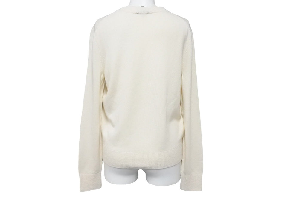 CHANEL Knit Sweater La Pausa Knit Coco Mark P60439K46038 Cashmere Off-White 34 Good Used 58751