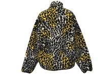 画像をギャラリービューアに読み込む, STUSSY ステューシー リバーシブル シェルパフリース ナイロン ジップジャケット イエロー レオパード S 118529 美品 中古 58760