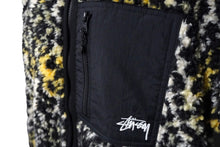 画像をギャラリービューアに読み込む, STUSSY ステューシー リバーシブル シェルパフリース ナイロン ジップジャケット イエロー レオパード S 118529 美品 中古 58760