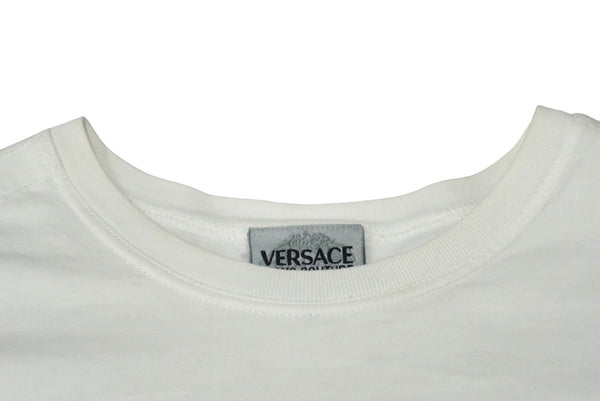 Versace Jeans Couture Versace Blue Weber Jeans Couture Photo T-shirt White Red Logo Size XL Good Condition Used 58762