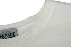 Versace Jeans Couture Versace Blue Weber Jeans Couture Photo T-shirt White Red Logo Size XL Good Condition Used 58762