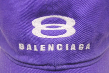 画像をギャラリービューアに読み込む, 極美品 BALENCIAGA バレンシアガ 22SS スノーボード キャップ パープル ロゴ 刺繍 帽子 680739 サイズL 中古 58782