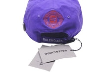 画像をギャラリービューアに読み込む, 極美品 BALENCIAGA バレンシアガ 22SS スノーボード キャップ パープル ロゴ 刺繍 帽子 680739 サイズL 中古 58782