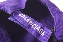 画像をギャラリービューアに読み込む, 極美品 BALENCIAGA バレンシアガ 22SS スノーボード キャップ パープル ロゴ 刺繍 帽子 680739 サイズL 中古 58782