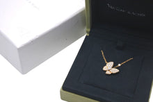 Load image into Gallery viewer, 極美品 Van Cleef &amp; Arpels ヴァンクリーフ＆アーペル ネックレス ドゥ パピヨン ペンダント VCARP3DP00 K18YG VVS 中古 58785