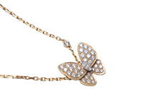 Load image into Gallery viewer, 極美品 Van Cleef &amp; Arpels ヴァンクリーフ＆アーペル ネックレス ドゥ パピヨン ペンダント VCARP3DP00 K18YG VVS 中古 58785