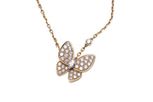 Load image into Gallery viewer, 極美品 Van Cleef &amp; Arpels ヴァンクリーフ＆アーペル ネックレス ドゥ パピヨン ペンダント VCARP3DP00 K18YG VVS 中古 58785