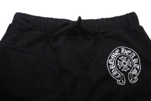 画像をギャラリービューアに読み込む, 新品未使用品 CHROME HEARTS クロムハーツ スリットポケット パンツ スウェットパンツ M ブラック ホースシュー 中古 58802