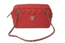 Load image into Gallery viewer, 新品同様 CHANEL シャネル チェーン ショルダーバッグ マトラッセ A91731 25番台 ピンク キャビアスキン シルバー金具 58840