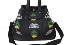Load image into Gallery viewer, 極美品 LOUIS VUITTON × NIGO ルイヴィトン×ニゴー トートバッグ トロリートート M59373 カーフ ブラック シルバー金具 中古 58857
