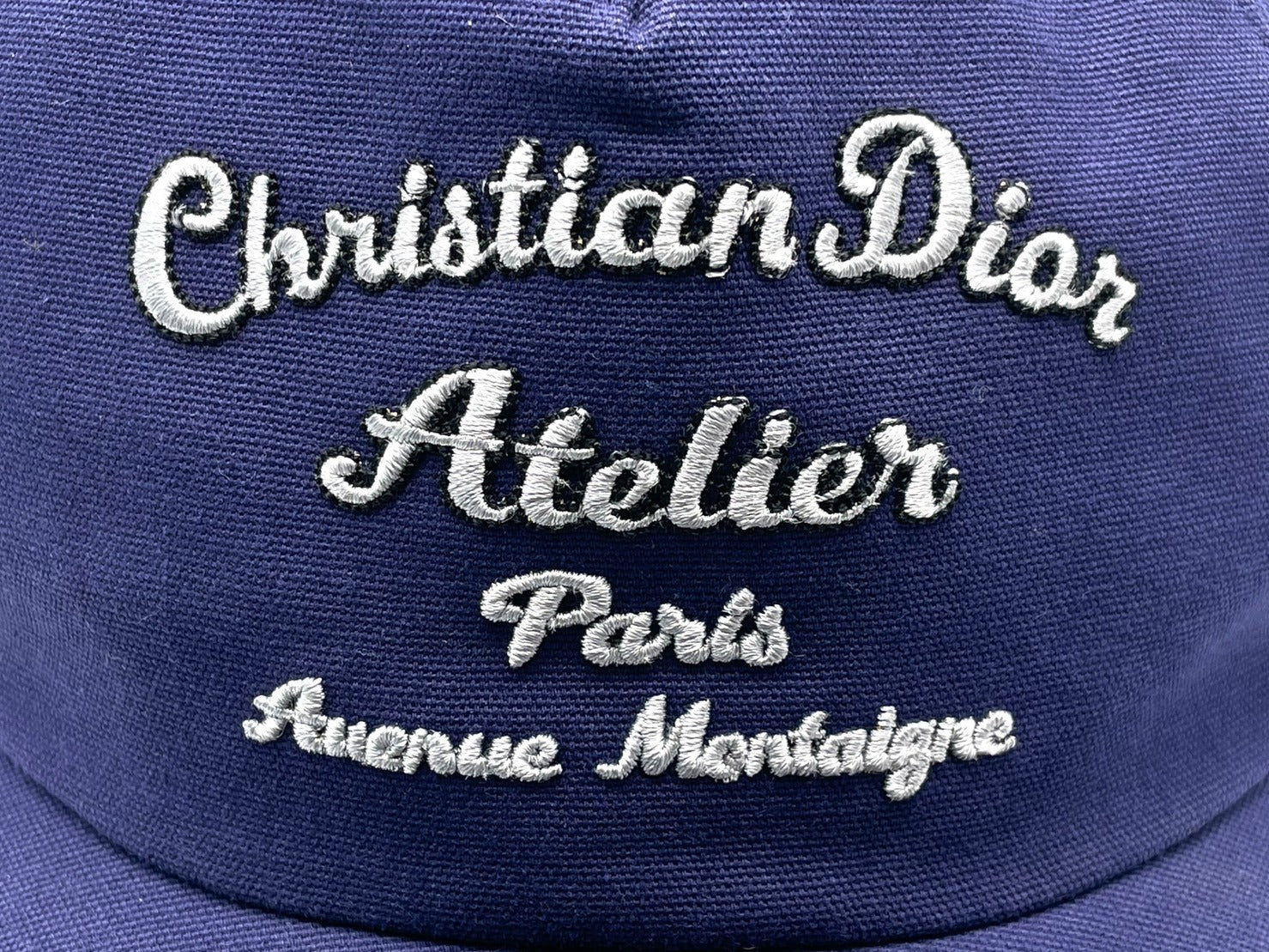 極美品 Christian Dior クリスチャンディオール ロゴ 刺繍 ベース 