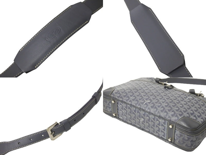 GOYARD ゴヤール アンバサードPM ブリーフケース VAE020141 2WAY グレー シルバー金具 良品 中古 58874 –  Casanova Vintage