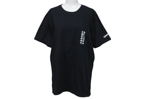 【試着のみ極美品】CHROME HEARTS USA黒 Tシャツ 半袖　S/M CHROME HEARTS クロムハーツ 半袖 Tシャツ 東京限定 スクロールラベル