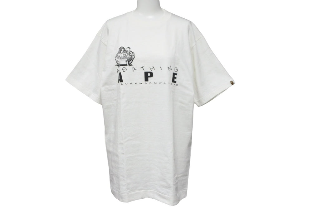 極美品 A BATHING APE アベイシングエイプ 半袖Ｔシャツ 15周年記念 ランチボックス付き MTE-03008 サイズM 中古 58882