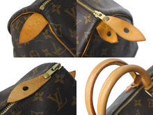 画像をギャラリービューアに読み込む, LOUIS VUITTON ルイヴィトン ハンドバッグ M41522 スピーディ40 旧型 ブラウン モノグラムキャンバス ゴールド金具 良品 中古 58904