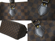画像をギャラリービューアに読み込む, LOUIS VUITTON ルイヴィトン ボストンバッグ スピーディ25 ダミエ N41532 ブラウン ゴールド金具 美品 中古 58909