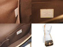 画像をギャラリービューアに読み込む, LOUIS VUITTON ルイヴィトン ショルダーバッグ M42250 ソローニュ モノグラム ブラウン ゴールド金具 美品 中古 58912
