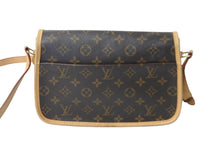 画像をギャラリービューアに読み込む, LOUIS VUITTON ルイヴィトン ショルダーバッグ M42250 ソローニュ モノグラム ブラウン ゴールド金具 美品 中古 58912