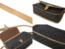 画像をギャラリービューアに読み込む, LOUIS VUITTON ルイヴィトン ショルダーバッグ M42250 ソローニュ モノグラム ブラウン ゴールド金具 美品 中古 58912