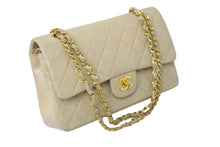 画像をギャラリービューアに読み込む, CHANEL シャネル チェーンショルダーバッグ マトラッセ25 ココマーク 3番台 ベージュ ゴールド金具 美品 中古 58915