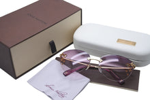 画像をギャラリービューアに読み込む, 極美品 LOUIS VUITTON ルイヴィトン デスマヨ キャッツアイ サングラス パープル ゴールド M96026 中古 58917