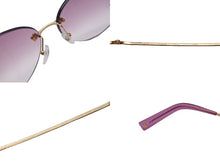 画像をギャラリービューアに読み込む, 極美品 LOUIS VUITTON ルイヴィトン デスマヨ キャッツアイ サングラス パープル ゴールド M96026 中古 58917