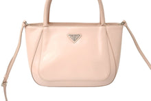 Load image into Gallery viewer, PRADA プラダ ハンドバッグ 2WAY ショルダーストラップ付き 1BA318 ピンク シルバー金具 良品 中古 58927